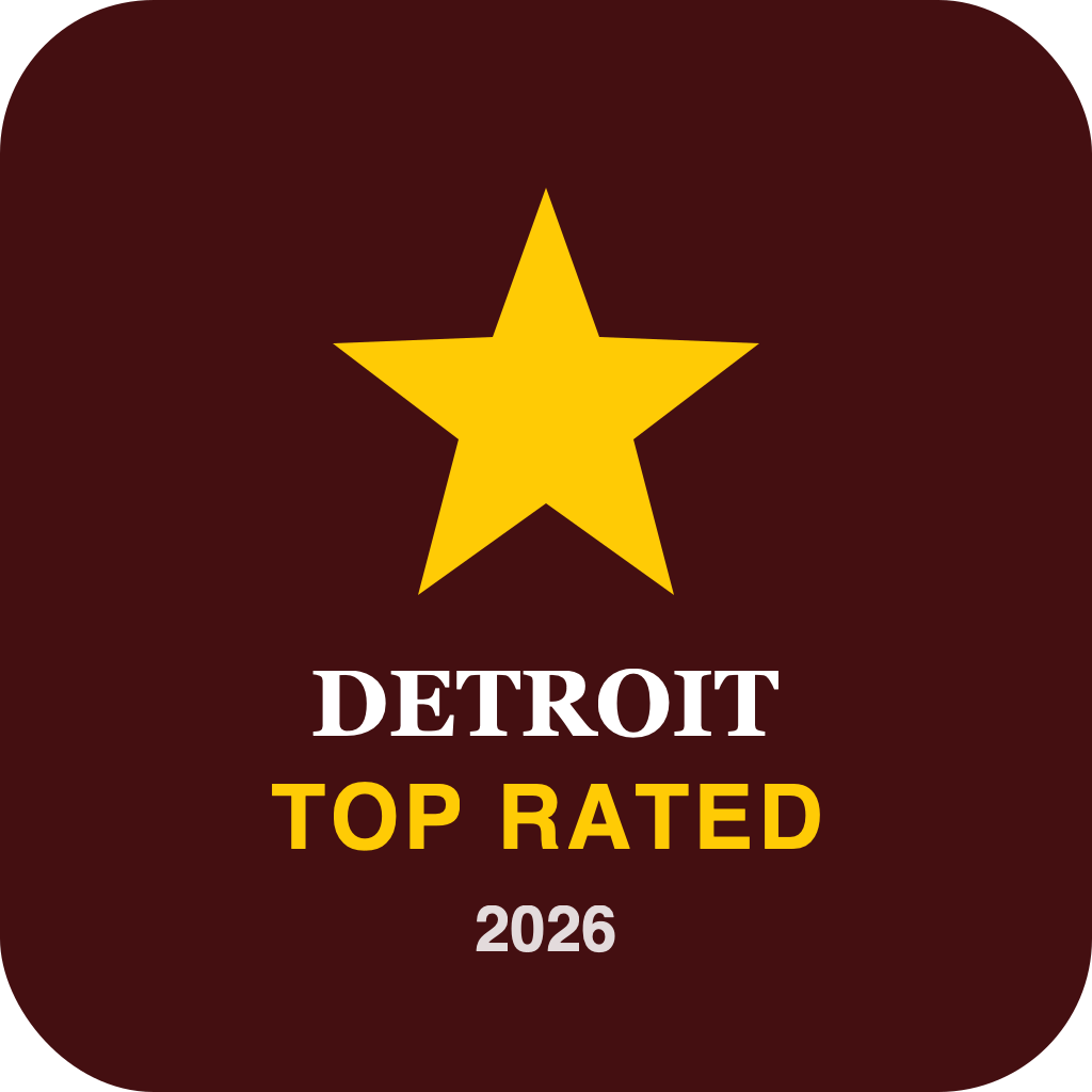 Top Rated Detroit 2026 square badge
